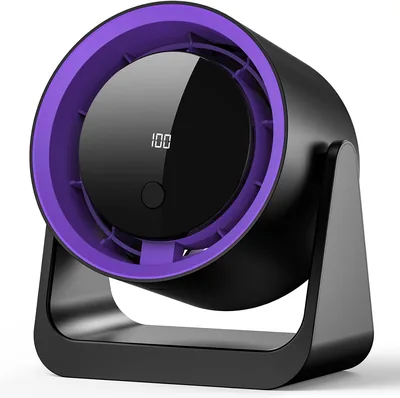 Fashioz USB Ventilateur Silencieux Portable 5 Vitesses Timer 3-6-9H, Montage Murale/Bureau, Puissant pour Bureau, Maison, Chambre