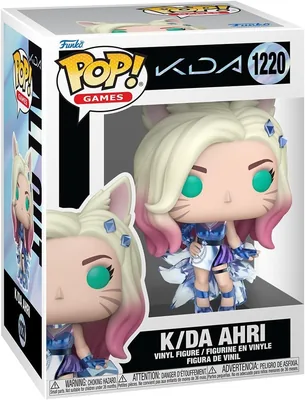 Figura de vinilo coleccionable Funko Pop! Games: League of Legends – K/DA Ahri – Regalo ideal – Mercancía oficial – Juguetes para niños