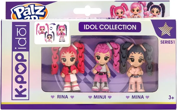 Figuras coleccionables 3D de K-POP IDOL PALZ – Rina, Minji, Mina – Juguetes para niños – Mejor oferta