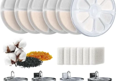 Filtro de Fuente de Agua de 6 Piezas FEELNEEDY, Reemplazo para Fuentes de Gatos de 3.2L y 3.5L, Activado con Algodón y Resina in Portugal