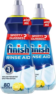 Finish Rinse Aid Lemon Sparkle, 400ml x 2 – 42% Off