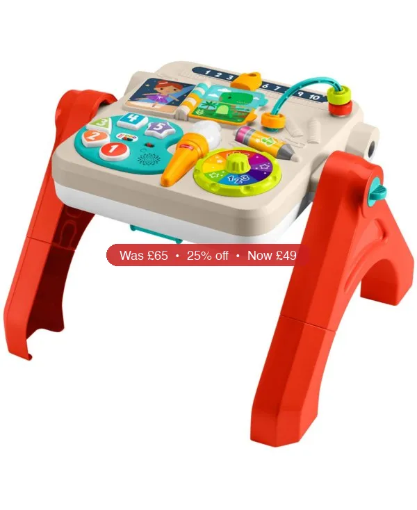 Fisher Price Laugh and Learn 4-in-1 Activity Table and Easel – 25% Off