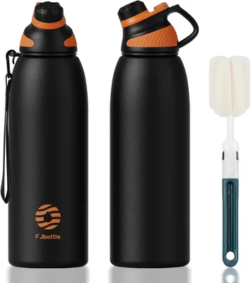 Fjbottle Bottiglia Isolata con Tappo Magnetico, 1500 ml, Termica per Bambini – BPA-Free / Senza Perdite in Acciaio Inossidabile
