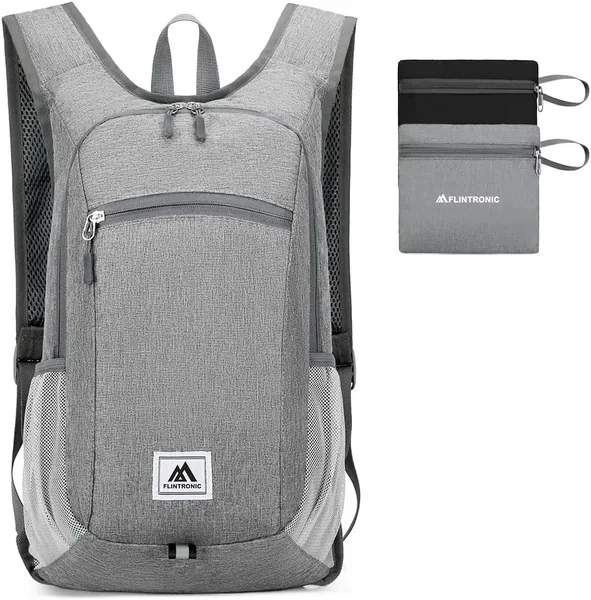 Flintronic PlattBak, 16L Kompakt Hiking Bak, Ultraligt & Vattenfrit, Pakkbart Resorbak