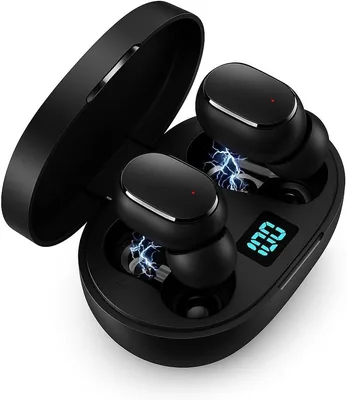 Fone de Ouvido Bluetooth 5.3 Sem Fio TWS com Estojo Power Bank – 13% Off