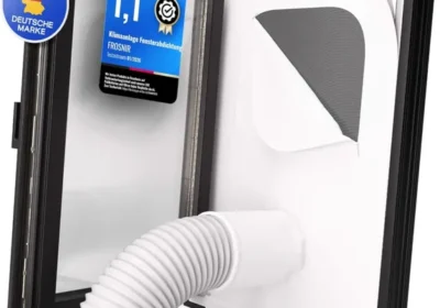 FROSNIR Fensterdichtungsset für Mobilklimaanlagen mit Abluftschlauch - Fensteradapter mit Neigefunktion [HeatProtect] - C in Germany