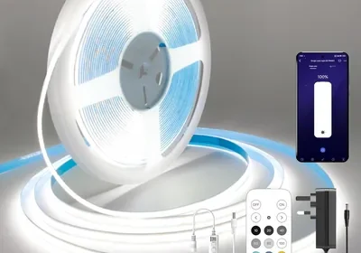 Free ad: FUIQI COB10 Meter LED Strip, 6000K Luce Bianca Giorno, Striscia LED Dimmabile con App e Remote Control, 320LED in Italy. FUIQI COB10 Meter LED Strip, 6000K Luce Bianca Giorno, Striscia LED Dimmabile con App e Remote Control, 320LED in Italy