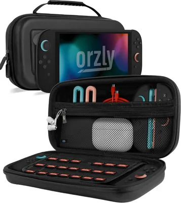 Funda de Transporte Orzly para Nintendo Switch 2025 de 7.9 Pulgadas, Rigida con Almacenamiento Inteligente – 28% Descuento