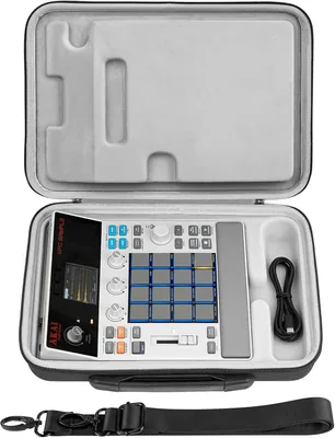 Funda de viaje Geekria con carcasa dura para Akai Professional MPC Sample Groovebox portátil, bolsa de transporte