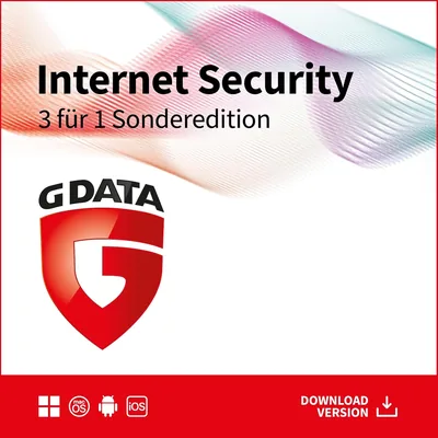G DATA Internet Security 3 für 1 Sonderversion 2026 | 3 Geräte – 1 Jahr | Antivirus für PC, Mac, Android, iOS | Made in Deutschland