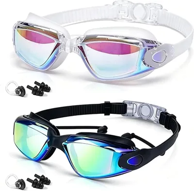 Gafas de Natación Antivaho y Antifugas con Protección UV – 2 Piezas