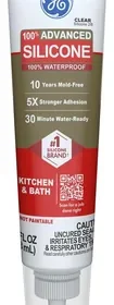 GE Advanced Silicone Sealant, Clear, 2.8 fl oz in Singapore