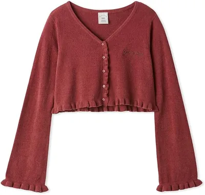 Gelato Pique PWNT264058 Women’s Airy Moco Ruffle Cardigan – Best Deal
