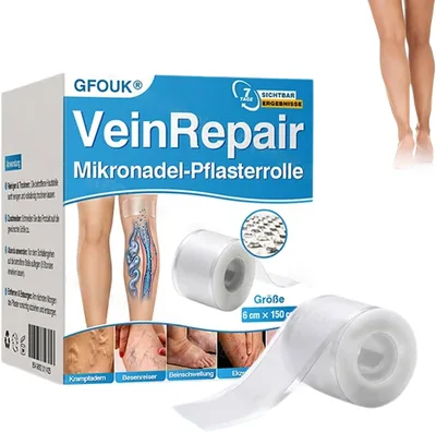 GFOUK Venenreparatur-Plasterrolle, professionelle Venenheilmittel für alle Hauttypen (1 Bo)