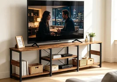 Free ad: GM Bear Mueble para TV Minimalista con Estanterías de 3 Niveles, Mesa para TV Centro de Entretenimiento para Televisor, Sala de Estar in Mexico. GM Bear Mueble para TV Minimalista con Estanterías de 3 Niveles, Mesa para TV Centro de Entretenimiento para Televisor, Sala de Estar in Mexico