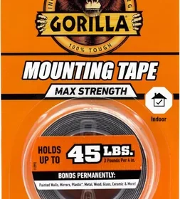 Free ad: Gorilla® Max Strength Mounting Tape - 1inch x 60in, Double-Sided, Instant Hold in Singapore. Gorilla® Max Strength Mounting Tape - 1inch x 60in, Double-Sided, Instant Hold in Singapore