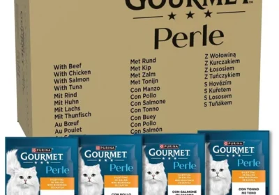 Gourmet Perle Adulto Cibo Umido per Gatti, Ripieni in Salsa con Manzo, Pollo, Salmone e Tonno. 96 Sacchetti da 85 g in Italy