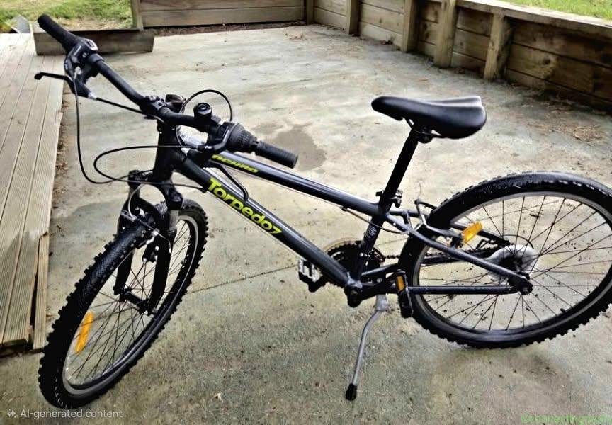 Grey Yellow Torpedo 7 Synchro 24″ bike