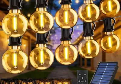 Guirlande Lumineuse Exterieure Solaire 15M avec Télécommande 3 Modes in France