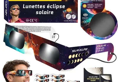 Hélioclipse 12/50/100 Lunette Éclipse Solaire 2026 - Best Deal in France