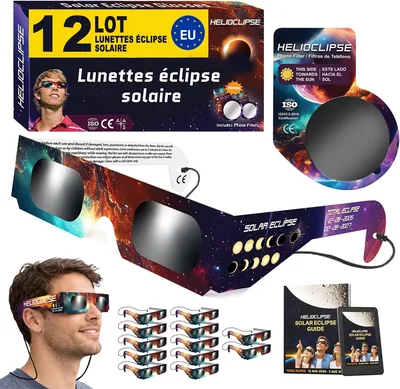 Hélioclipse 12/50/100 Lunette Éclipse Solaire 2026 – Best Deal