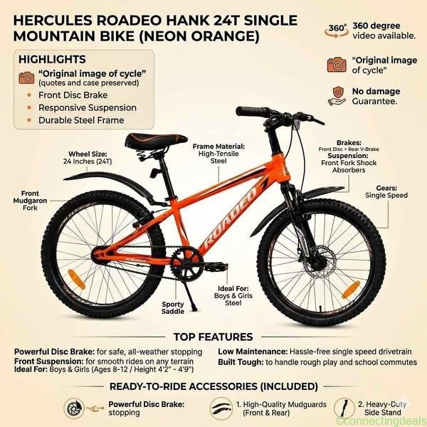 Hercules Roadeo Hank 24T Cycle / Bicycle