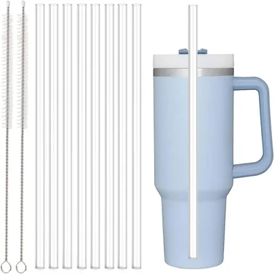 HIMNZUC 8 Pcs Replacement Straws for Tumblers with Cleaning Brushes – Best Deal