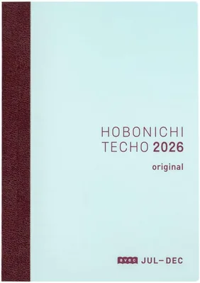 Hobonichi Techo 2026 Original Avec Book – A6, Daily Planner, 6-month, July Start, Monday Start