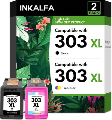 HP 303XL Multipack Tintenpatronen – 303 XL Schwarz und Farbe für Envy Inspire Drucker