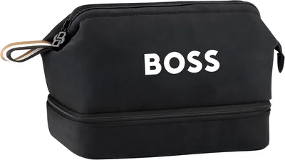 Hugo Boss Multiline Male Pouch - Black Best Deal in Oman
