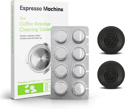 HZQZaoan Coffee Machine Cleaning Set – 54mm Backflush Discs & Tablets (Best Deal)