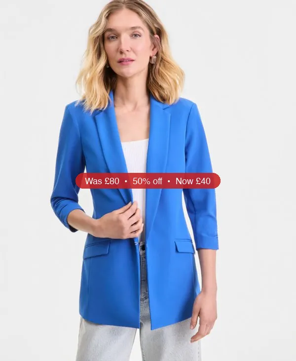 I.N.C. International Concepts Women’s 3/4-Sleeve Blazer – 50% Off