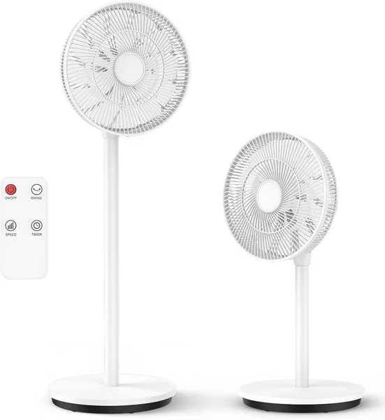 IERAKOR Standventilator Leise mit Fernbedienung & Höhenverstellbar (71-104 cm), 2-in-1, 6 Geschwindigkeiten