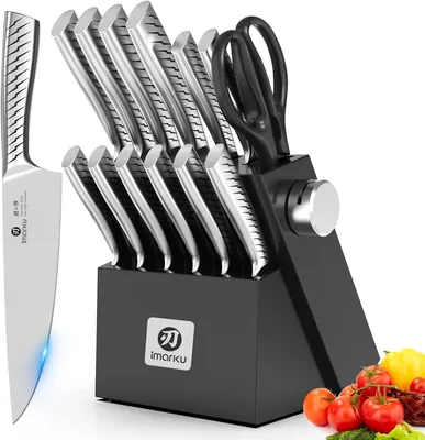 imarku Knife Set with Block – 50% Off