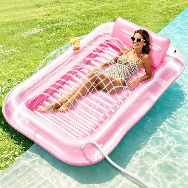Inflatabel zwembad met sprenkler voor volwassenen – Air Mattress Sun Pool, Best Deal