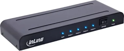 InLine® HDMI Splitter 4-Way 4K UHD @60Hz Best Deal in New Zealand