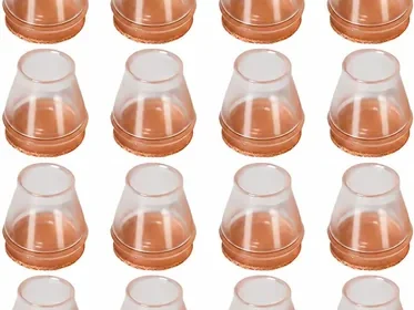 JADUFHU 16 PC Clear Silicone Chair Leg Floor Protectors Best Deal in United Kingdom