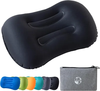 JetsCush Coussin de Camping et Inflatable Ultra-Compacte et Légère pour Voyage avec Soutien Ergonomique Plage – Meilleur Prix