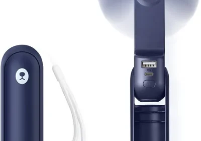 JISULIFE Handheld Fan Mini Kompakt-Lüfter Batteriebetrieb [14-21 Stunden], wiederaufladbar, faltbar, leise Persönlicher Lüfter in Austria