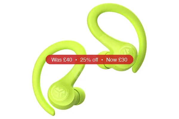 JLab Go Air Sport True Wireless Earbuds | Neon Yellow – 25% Off