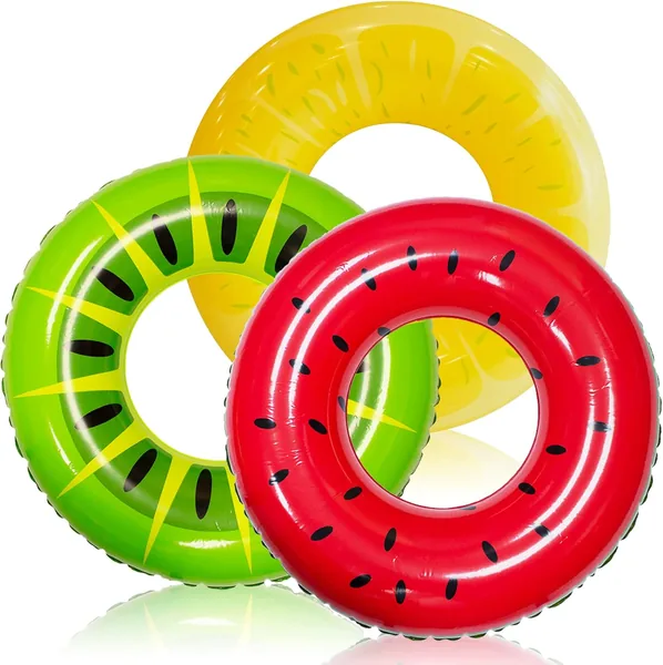 JOYIN 3er-Set Glitzer Schwimmringe, 82,55 cm, Sommer Schwimmring