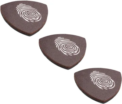 Juego de 3 púas de ukelele café con caja de papel, púas multiusos para guitarra, accesorios musicales