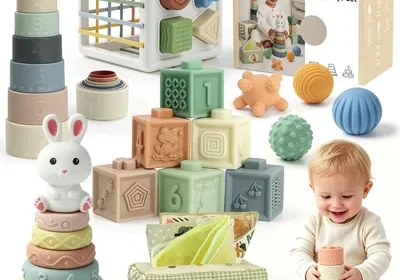 Free ad: Juguetes Montessori Anook para Bebés de 6 a 12 Meses, 6 en 1 | Juguetes Sensoriales, Caja de Tissues para Bebé, Juguete Apilable y de Clasificación in Spain. Juguetes Montessori Anook para Bebés de 6 a 12 Meses, 6 en 1 | Juguetes Sensoriales, Caja de Tissues para Bebé, Juguete Apilable y de Clasificación in Spain