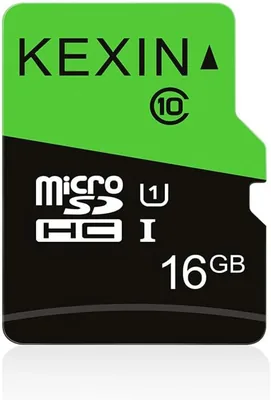 KEXIN Micro SD Karte 16GB UHS-I Class 10 A1 U1 mit Adapter, Mini SD Karte für Smartphone und Tablet