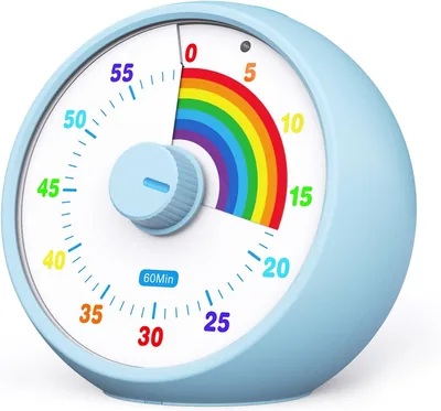 Kid Visual Timer – 60 Min Countdown Clock with Bell