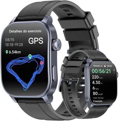 Kieslect Smart Watch Black – 2.1″ AMOLED HD + GPS – 26% Off