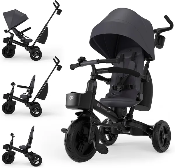 Kinderkraft Aveo 2 Pro Trike para Niños, Bicicleta Evolutiva, con Accesorios Prácticos – 13% de Descuento