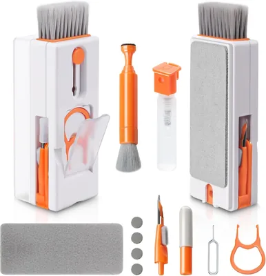 Kit de Nettoyage de Clavier Alyvisun, 11 en 1 Outil Multifonctionnel pour Clavier d’Ordinateur, Adapté aux Tablettes et Téléphones