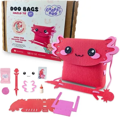 Kit DIY Mascotitas Kawaii – Crea tu Bolsa de Tela y Foamy | Manualidad Creativa para Niñas