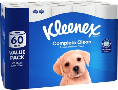 Kleenex Complete Clean 60 Roll Toilet Paper Best Deal
